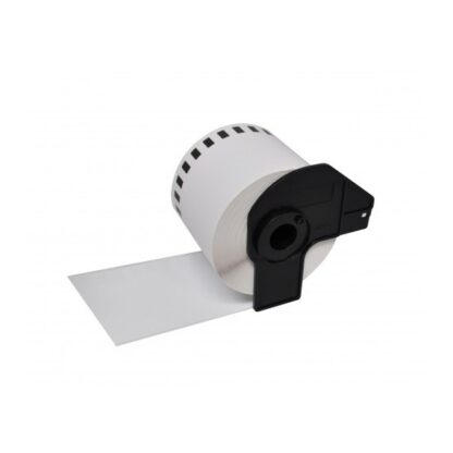 ETICHETTE DK22205 62mmX30,48MT COMPATIBILI BIANCHE ROTOLO CONTINUO PER BROTHER QL1000 1050 1060 WHITE DK-22205 CON SUPPORTO