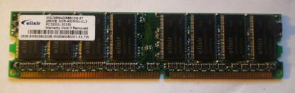 RAM DDR 256 MB PC-3200U non-ECC 400MHz CL3 ELIXIR M2U25664TUH4A0F-37B
