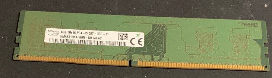 DDR3 SK HYNIX 4GB 1RX16 PC4 2400T UC0-11 HMA851U6AFR6N-UH N0