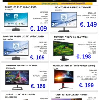 Monitor GAming maggio 2025