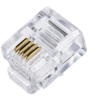 PLUG TELEFONICI 6 POSIZIONI 4 CONTATTI 6P4C RJ11