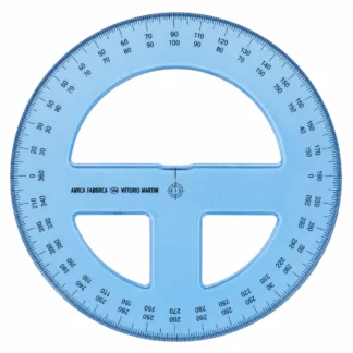 Goniometro circolare 360° Vittorio Martini azzurro