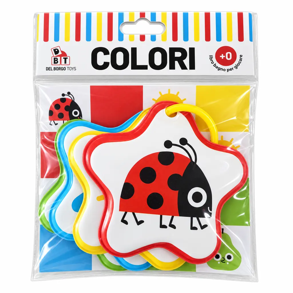 Libro bagno Colori Del Borgo Toys con pagine impermeabili