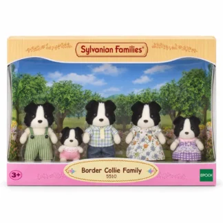 Sylvanian Families Border Collie Family 5510 con cinque personaggi