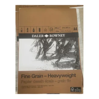 Blocco Daler-Rowney Fine Grain Heavyweight A4 200 g 30 fogli