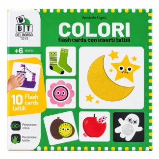 flash cards tattili colori