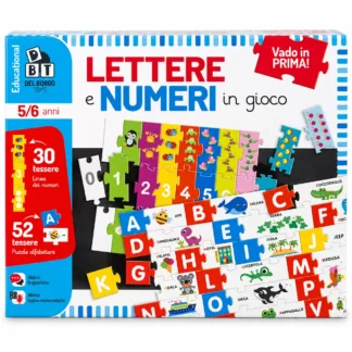 Lettere e Numeri in Gioco Del Borgo Toys puzzle educativi 5-6 anni